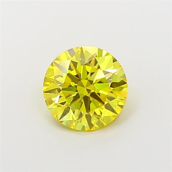 1.10 Ct. Fancy Vivid  Yellow Round Lab Grown Diamond
