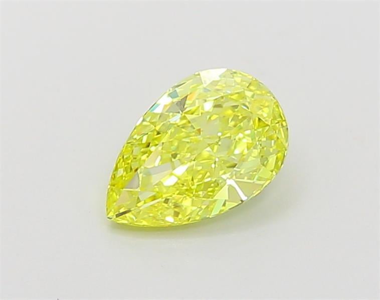 1.03 Ct. Fancy Vivid  Yellow Pear Lab Grown Diamond