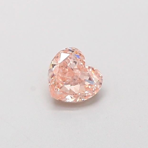 0.32 Ct. Fancy Light Orangy Brown Heart Lab Grown Diamond