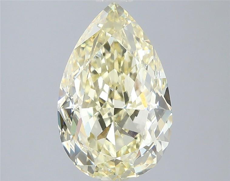 3.09 Ct. Fancy Yellow Pear Lab Grown Diamond