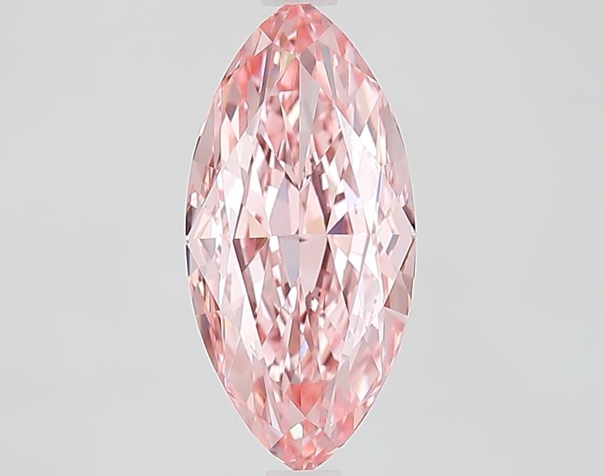 2.82 Ct. Fancy Vivid Pink Marquise Lab Grown Diamond