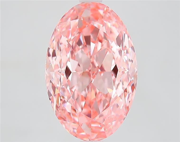 5.1 Ct. Fancy Vivid Pink Oval Lab Grown Diamond