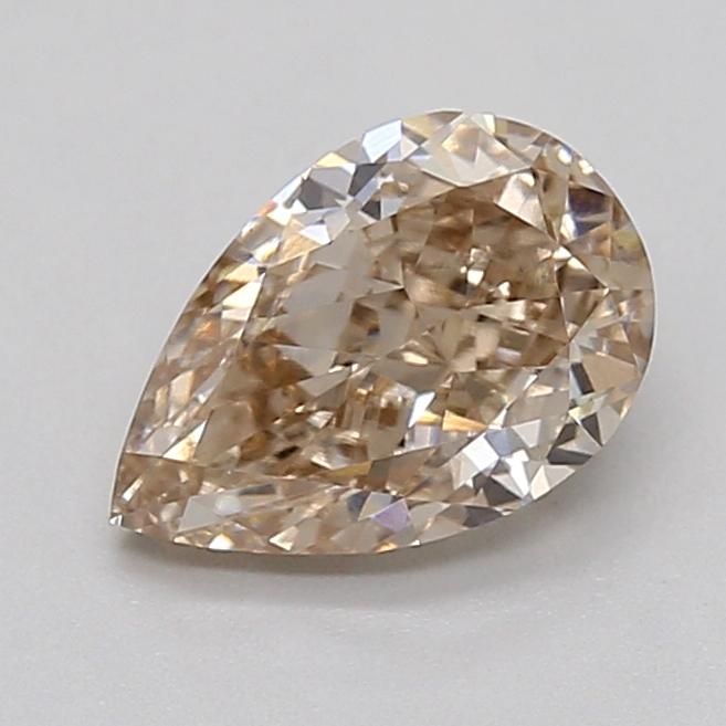 1.07 Ct. Very Light  Brown Pear Lab Grown Diamond