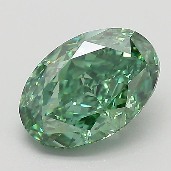 1.56 Ct. Fancy Green Oval Lab Grown Diamond