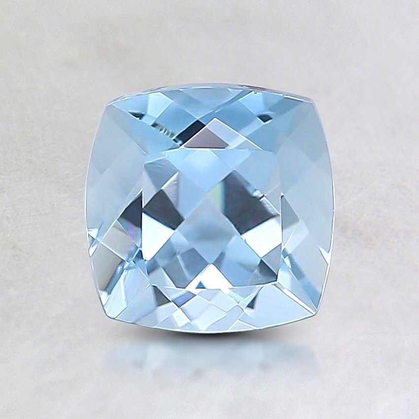 6mm Premium Cushion Aquamarine