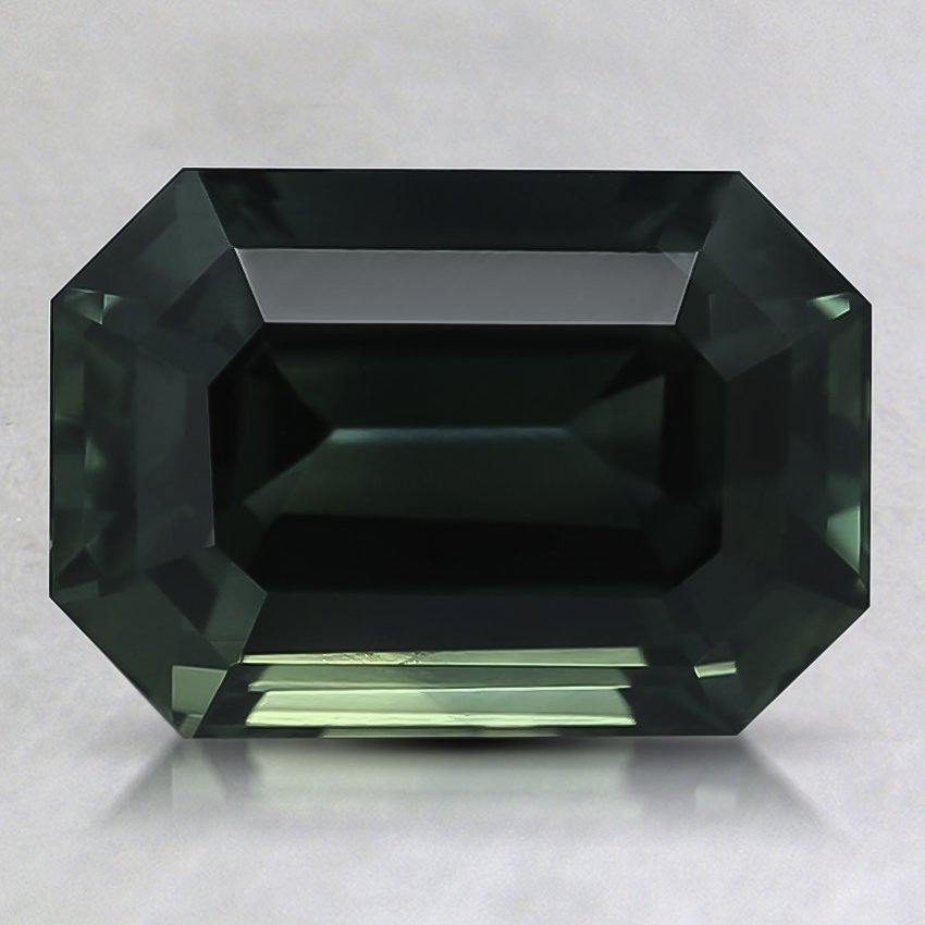 9.3x6.4mm Unheated Teal Emerald Sapphire