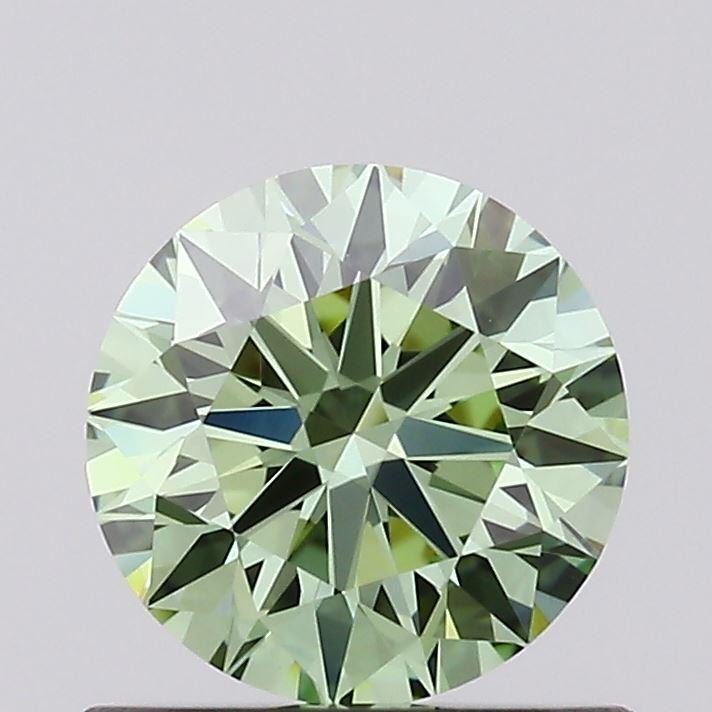 0.78 Ct. Fancy Vivid Green Round Lab Grown Diamond