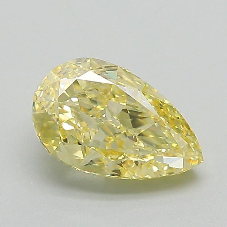1.13 Ct. Fancy Intense Yellow Pear Lab Grown Diamond