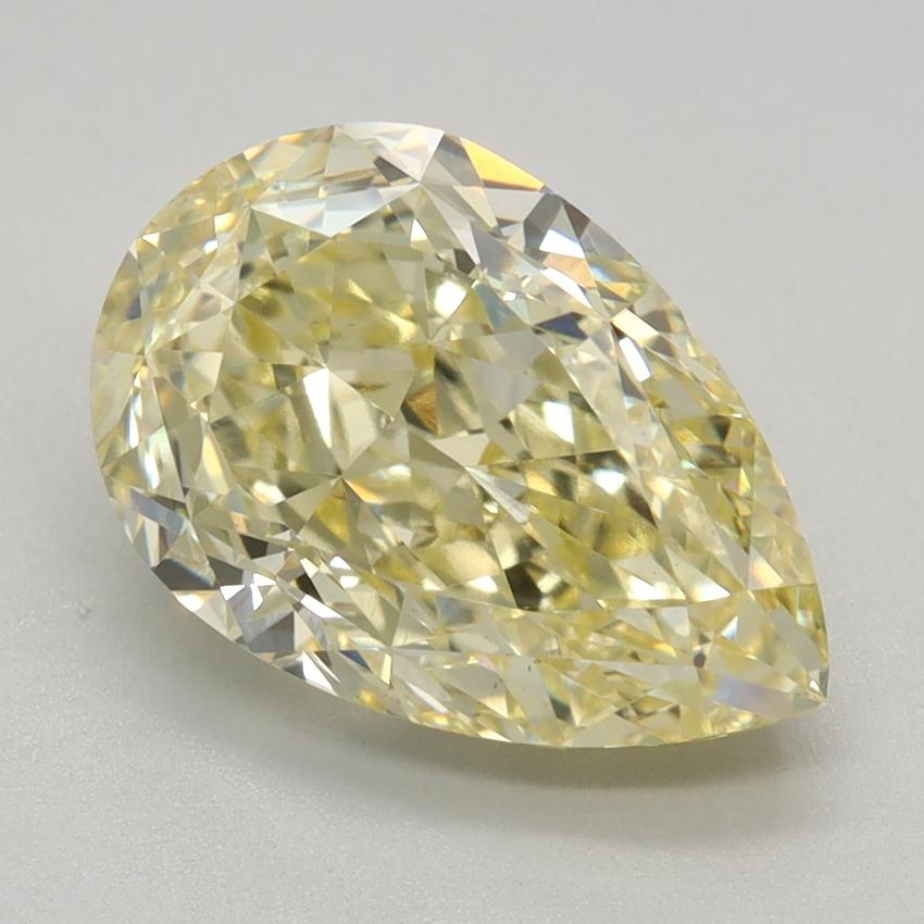 2.22 Ct. Fancy Yellow Pear Lab Grown Diamond