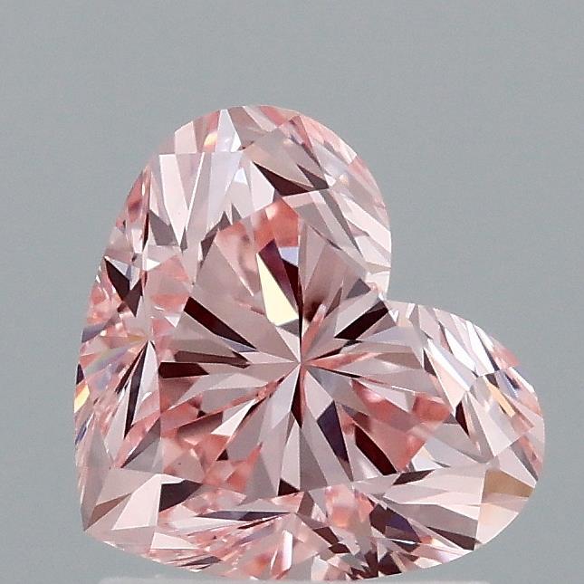 1.51 Ct. Fancy Intense Pink Heart Lab Grown Diamond