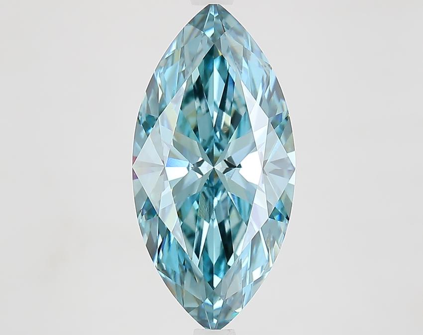 4.02 Ct. Fancy Vivid Blue Marquise Lab Grown Diamond