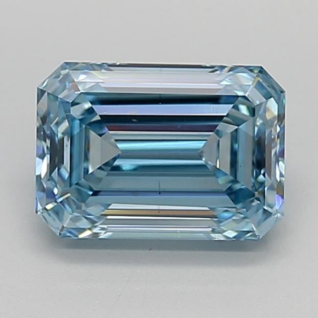 2.51 Ct. Fancy Intense  Blue Emerald Lab Grown Diamond