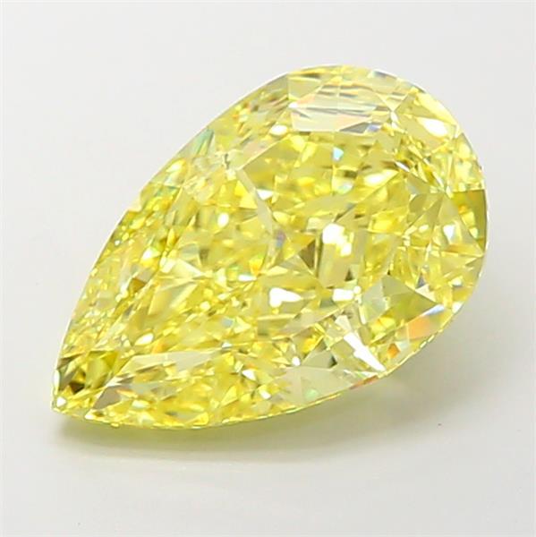 5.00 Ct. Fancy Intense Yellow Pear Lab Grown Diamond