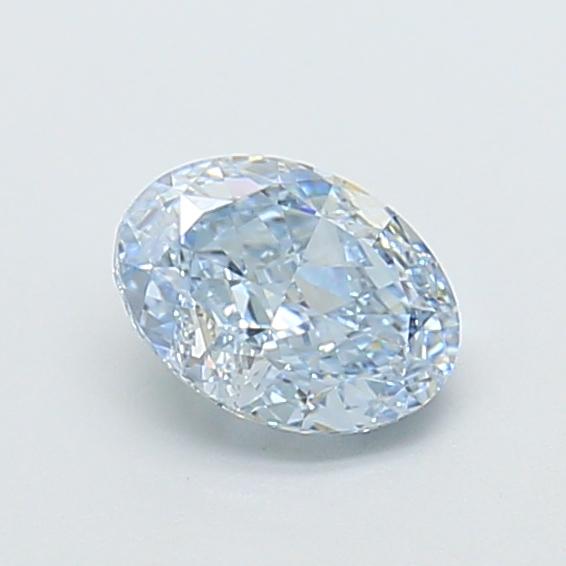 1.07 Ct. Fancy Intense Blue Oval Lab Grown Diamond