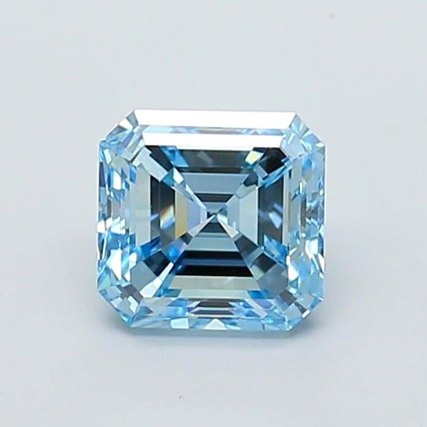 1.10 Ct. Fancy Intense  Blue Asscher Lab Grown Diamond