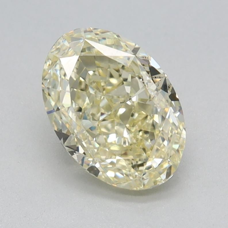 1.02 Ct. Fancy Yellow Oval Lab Grown Diamond
