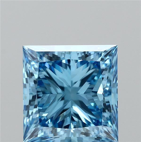 2.26 Ct. Fancy Vivid Blue Princess Lab Grown Diamond