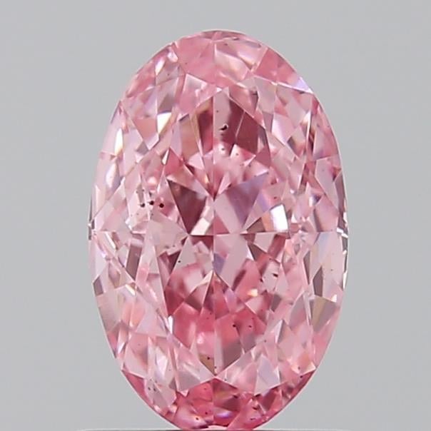 0.93 Ct. Fancy Vivid Pink Oval Lab Grown Diamond