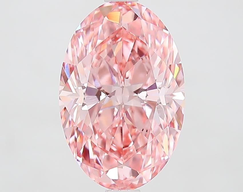3.01 Ct. Fancy Vivid Pink Oval Lab Grown Diamond