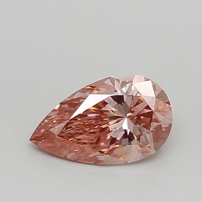 0.73 Ct. Fancy Intense Pink Pear Lab Grown Diamond
