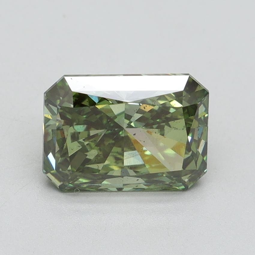2.02 Ct. Fancy Vivid Green Radiant Lab Grown Diamond