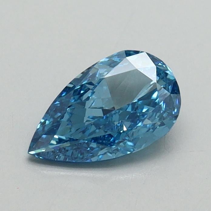 0.61 Ct. Fancy Vivid Blue Pear Lab Grown Diamond