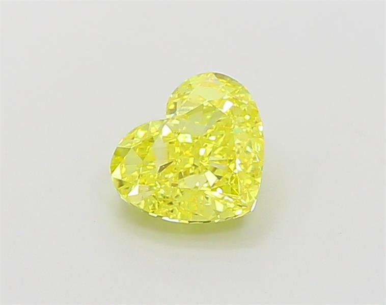1.01 Ct. Fancy Vivid Yellow Heart Lab Grown Diamond