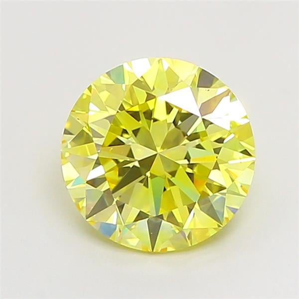 2.01 Ct. Fancy Intense  Yellow Round Lab Grown Diamond