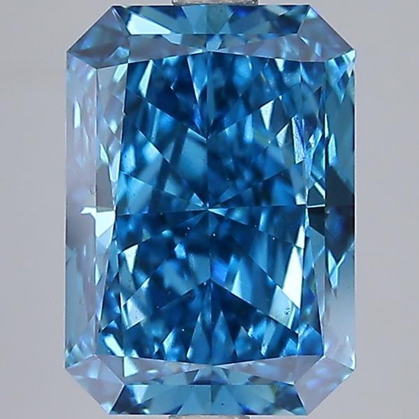 3.00 Ct. Fancy Vivid Blue Radiant Lab Grown Diamond