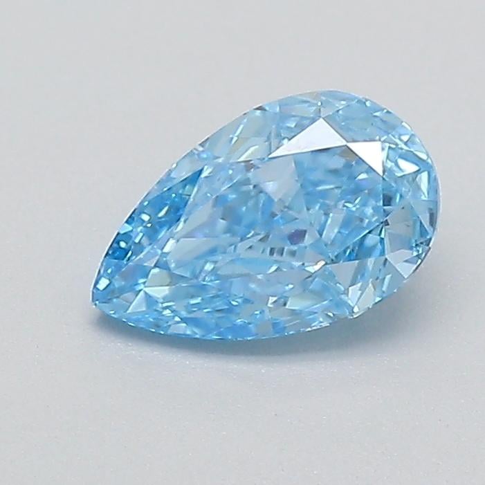 0.35 Ct. Fancy Vivid  Blue Pear Lab Grown Diamond
