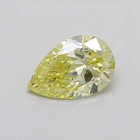 0.65 Ct. Fancy Intense Yellow Pear Lab Grown Diamond