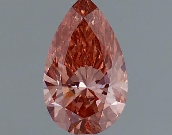 0.60 Ct. Fancy Vivid Pink Pear Lab Grown Diamond