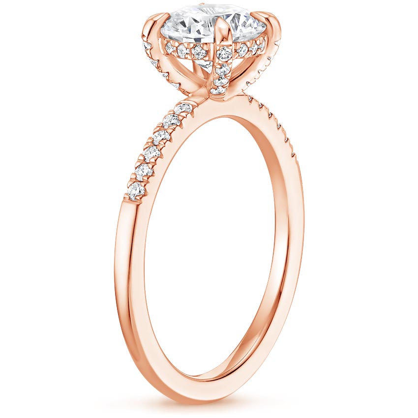 14K Rose Gold Petite Viviana Diamond Ring (1/6 ct. tw.), large side view