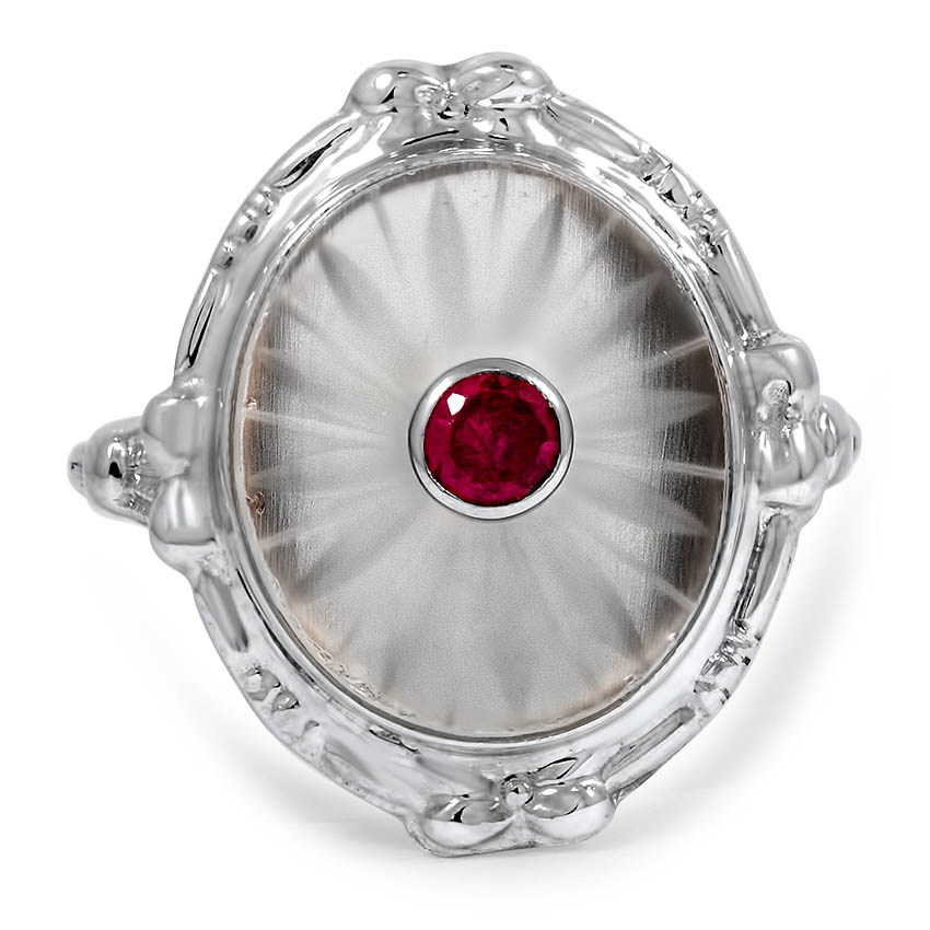 Edwardian Ruby Cocktail Ring