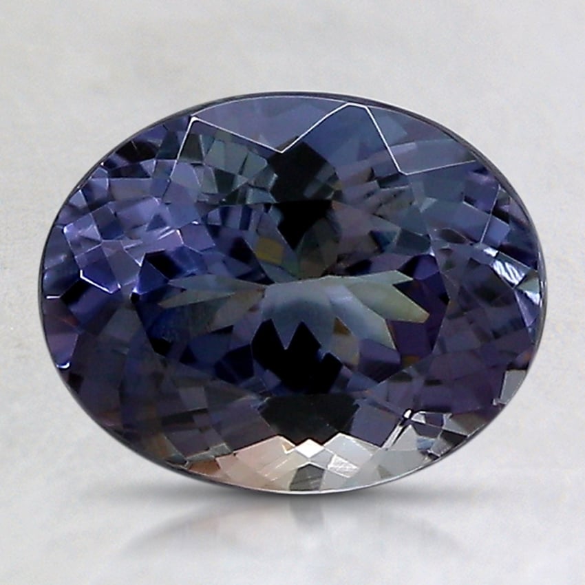 8.8x6.9mm Unheated Blue Oval Tanzanite