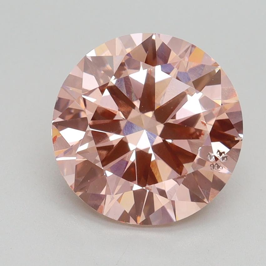 3.00 Ct. Fancy Intense Pink Round Lab Grown Diamond