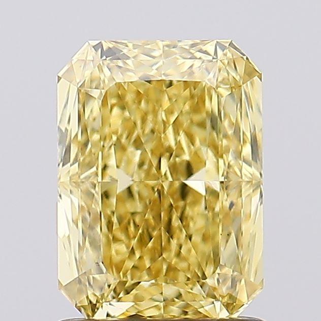 1.54 Ct. Fancy Vivid Yellow Radiant Lab Grown Diamond