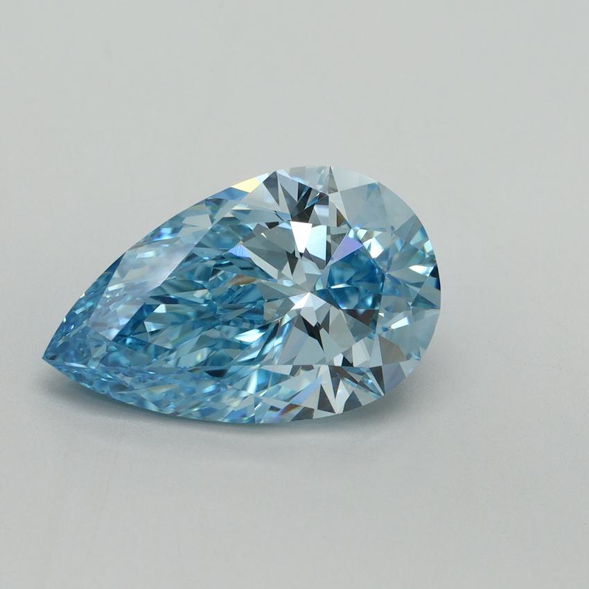 5.00 Ct. Fancy Vivid Blue Pear Lab Grown Diamond