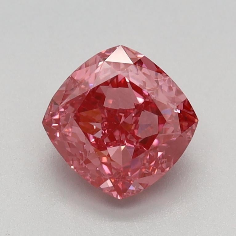1.07 Ct. Fancy Vivid Pink Cushion Lab Grown Diamond