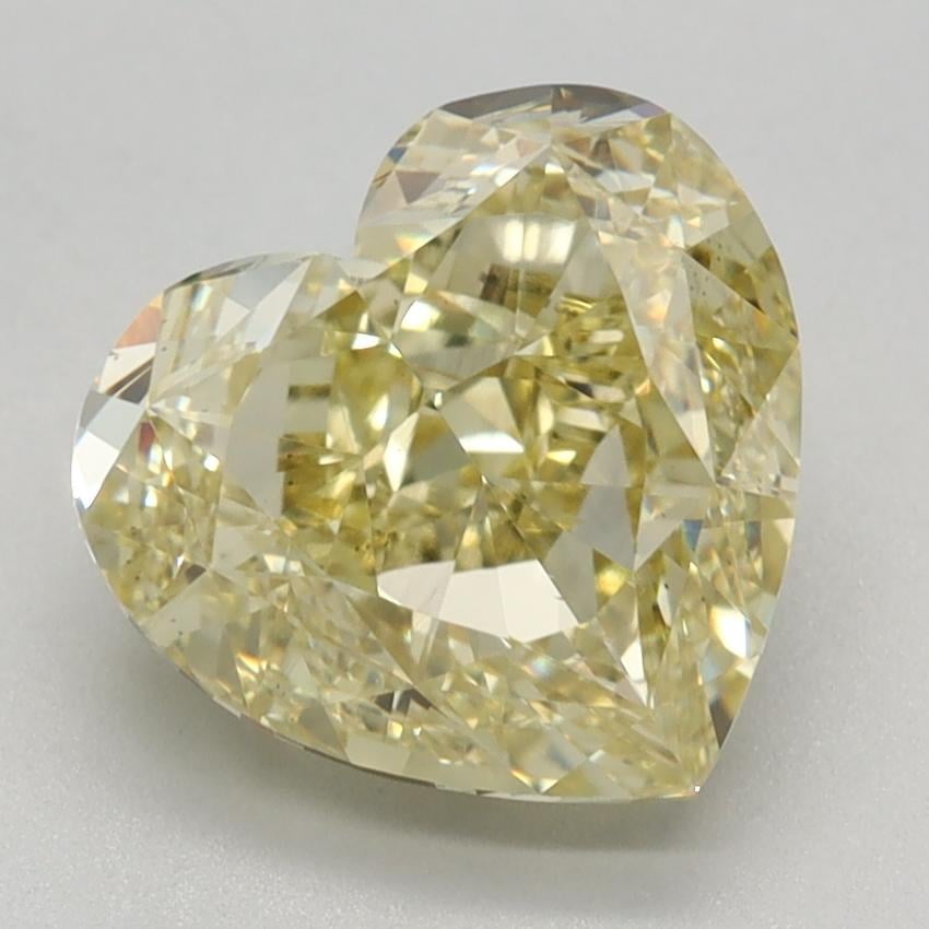 3.02 Ct. Fancy Intense Yellow Heart Lab Grown Diamond