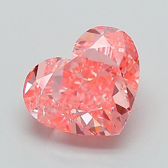 1.14 Ct. Fancy Vivid Pink Heart Lab Grown Diamond