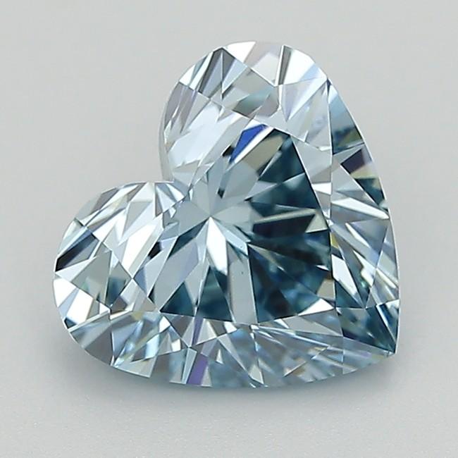 2.09 Ct. Fancy Intense  Blue Heart Lab Grown Diamond