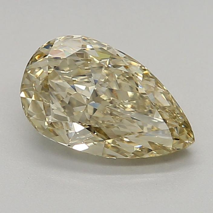 1.58 Ct. Fancy  Yellow Pear Lab Grown Diamond