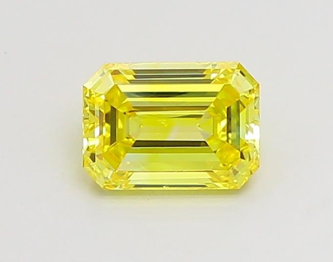 1.02 Ct. Fancy Vivid Yellow Emerald Lab Grown Diamond