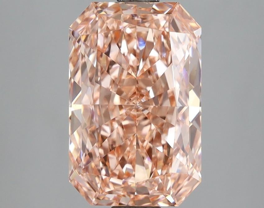 3.02 Ct. Fancy Vivid Pink Radiant Lab Grown Diamond