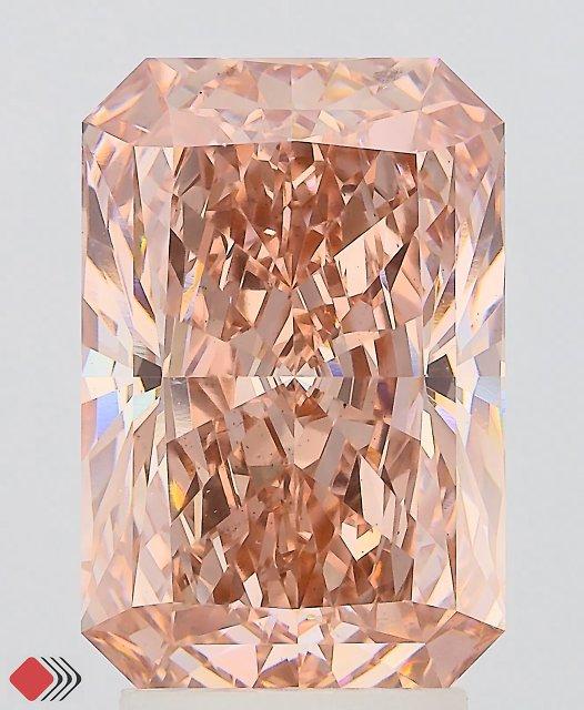 4.00 Ct. Fancy Vivid Pink Radiant Lab Grown Diamond