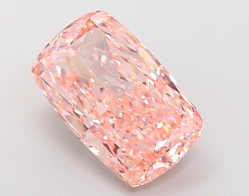 10.06 Ct. Fancy Vivid Pink Cushion Lab Grown Diamond