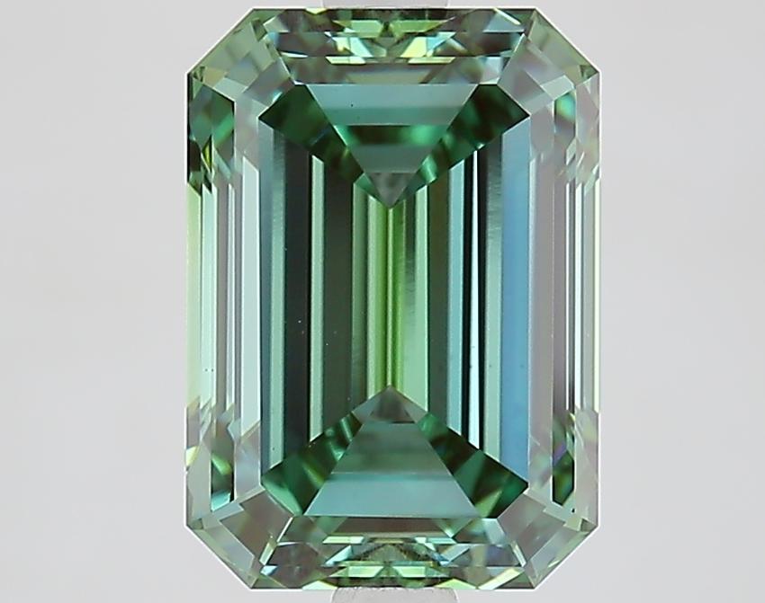 3.60 Ct. Fancy Vivid Green Emerald Lab Grown Diamond