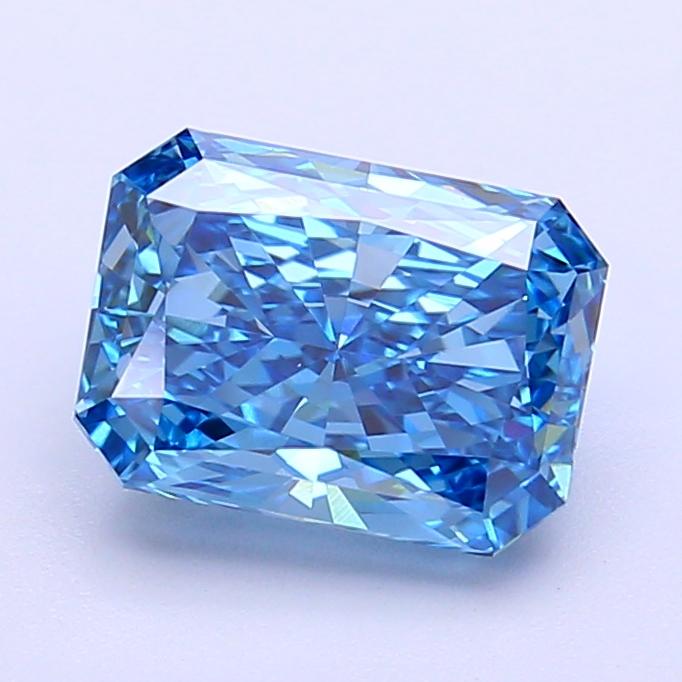 2.15 Ct. Fancy Vivid Blue Radiant Lab Grown Diamond