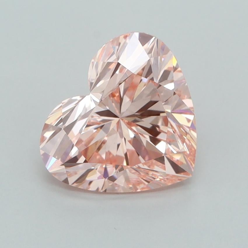 2.04 Ct. Fancy Vivid  Pink Heart Lab Grown Diamond